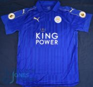 Leicester City FC home football shirt 2016-2017 #28 Fuchs, Size XL, Puma / King Power, Champions