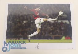 Ruud Van Nistelrooy Manchester United Autographed Limited Edition Colour Print 93/500, Legends