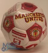 An official Manchester Unted FC Football hand signed by twelve including Bryan Robson