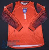 Serbia and Montenegro FC Goalkeeper Shirt 2004-2006 #1, Match Worn in 2006 World Cup Qualifier,
