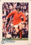 George Best Manchester United FC Personally Signed Limited Edition Print (52/150), 23 x 16” with