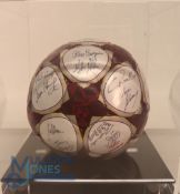 A Roma Final 2009 Adidas Official replica Football, hand signed by multiple Manchester United FC