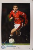 Eric Cantona Manchester United FC personally signed limited edition print (146/500), 23.5 x 16.5”