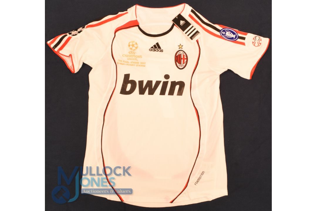 AC Milan FC away football shirt 2007 Champions League Final, #7 Inzaghi, Size M, Adidas / bwin, - Image 1 of 2