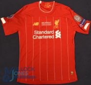 Liverpool FC home football shirt 2019 UEFA Super Cup Final #4 Virgil, size XL, New Balance /
