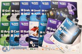 Rugby World Cup 2011 - Twenty-seven programmes including the Final, one programme from the 2015