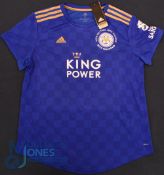 Leicester City FC home football shirt 2019-2020, size XL, Adidas / King Power, blue with tags (G)
