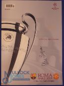 Manchester United v Barcelona 2009 Champions League Final programme signed by Sir Alex Ferguson on