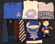 Leicester City Football Club Collectables - Two 1992 Wembley T-Shirt, an old Jumper, four Ties,