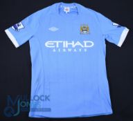 Manchester City FC Home Football Shirt 2010-2011 #5 Zabaleta, Match Worn, Size 40, Umbro / Etihad
