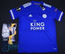 Leicester City FC Home Football Shirt 2020-2021 #19 Cengiz Under, Size L, Adidas / King Power, blue,
