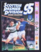 A complete Panini Scottish Premier Division 1995 Sticker Album, good condition with some nicks to