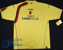 Watford FC home football shirt 2006 Play Off Final Limited Edition 137/500, Size XL, Diadora /