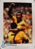 Pele Brazil FC Personally Signed Limited Edition Print (5/500) 23.5 x 16.5” with COA