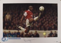 Ian Wright Arsenal FC Personally Signed Limited Edition Print (453/500), 23.5 x 16.5” with COA