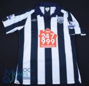 West Bromwich Albion FC Home Football Shirt 2010-2011, #36 Jara, Match Worn v Chelsea, Size M, Umbro