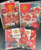Panini Football Adrenalyn card game for the years 2011, 2011/2012, 2013 Manchester Utd and the