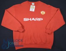 Manchester United FC Sweatshirt, late eighties, official licenced merchandise by Kick Sportswear,