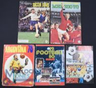 Five pre-eighties football sticker albums - 1968/69 Soccer Stars 158/330 stickers intact, Mexico