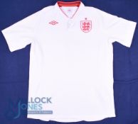 England FC home football shirt 2012, #4 Gerrard, Size 44, Umbro, white (G)
