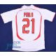 AC Milan FC home football shirt 2007 Champions League Final #21 Pirlo, Adidas / bwin, white (G) - Image 2 of 2