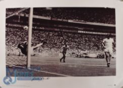 Two Gordon Banks England and Stoke City personally signed limited edition prints, 1970 World Cup