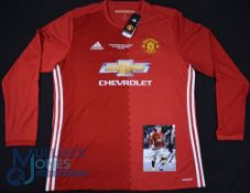 Manchester United FC home football shirt 2016-2017 #10 Rooney, Club Record Goalscorer, Size XL,