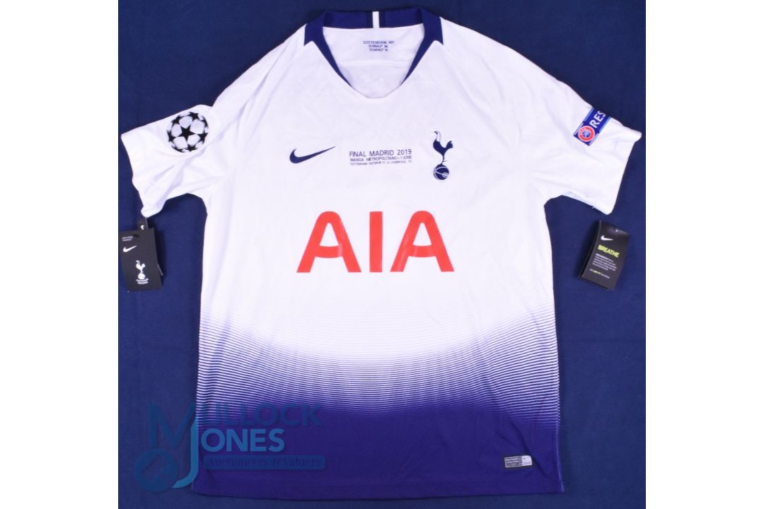 Tottenham Hotspur FC home football shirt 2019 Champions League Final #7 Son, Size L, Nike / AIA, - Image 1 of 2