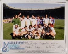 West Ham United FC 1980 FA Cup Winners Team signed limited edition print (68/75) with COA