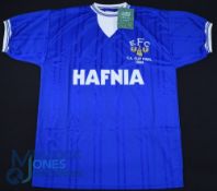 Everton FC home football shirt by Score Draw 1984 FA Cup Final, Size M, Hafnia, blue with tags