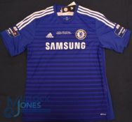 Chelsea FC home football shirt 2015 Capital One Cup Final, size XL, Adidas / Samsung, blue with