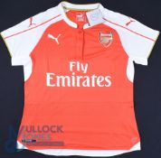Arsenal FC Women’s football shirt 2015-2016 #9 Carter, Size 14, Puma, Fly Emirates, red (G)