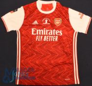 Arsenal FC home football shirt 2020 Heads Up FA Cup Final, size XL, Adidas / Emirates Fly Better,