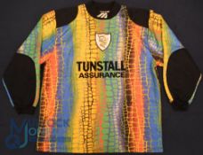 Port Vale FC goalkeeper football shirt 1997-1999 Size 42/44, Mizuno / Tunstall Assurance,