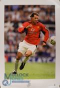 Ruud Van Nistelrooy Manchester United FC personally signed limited edition print (252/500), 23.5 x
