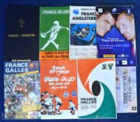 France Homes v Wales etc Rugby Programmes (7): Paris issues v Wales 1967, 1987, 1995 and 2005 (w/