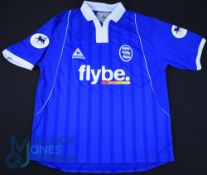 Birmingham City FC Home Football Shirt 2003-2004, Size 38/40 Asia Cup logos on sleeves, Le Coq