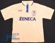 Macclesfield Town FC away football shirt 1996 FA Trophy Final, Size L, Super League / Zeneca, white,