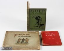 Early Golf Books, to include 1894 North Again Golfing This Time c1894 Book pub London: Simpkin,