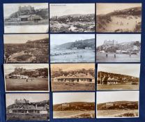 Interesting selection of various Harlech (Royal St Davids) b&w postcards from the early 1900s