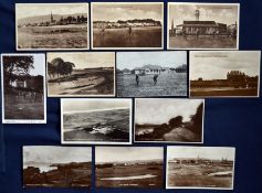 Interesting collection of early Scottish Golf Links b&w postcards from the early 1900s onwards (