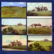 Interesting collection of Aldeburgh Golf Club coloured postcards from 1908 onwards (6) mostly of the