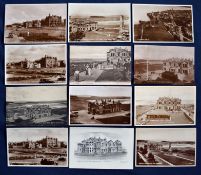 Interesting Collection of The R&A St Andrews golfing postcards (12) from the early 20th century