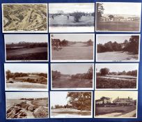 Interesting collection of early English golf club black and white postcards from the early 1900s