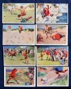 Interesting early collection of The North British Rubber Co amusing golf ball advertising