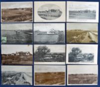Interesting collection of Frinton-on-Sea Golf Links b&w postcards from the early 1900s onwards (