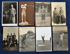 Collection of various individual golfing figures postcards from the early part 20thc (8) to