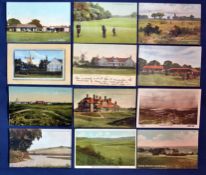 Interesting collection of various early 20th-century English coloured golfing postcards from 1903