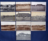 Good collection of early Cooden Beach Golf Links b&w golfing postcards from the 1914 onwards (9)