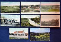 Collection of various early 20th century English Golf Clubs coloured postcards (8) to incl 4x